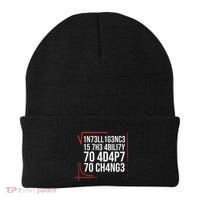 Intelligence Is The Ability To Adapt To Change Smart People Beanie thumb 0