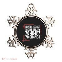 Intelligence Is The Ability To Adapt To Change Smart People Ornament thumb 0