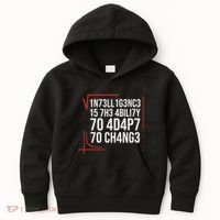 Intelligence Is The Ability To Adapt To Change Smart People Kids Hoodie thumb 0