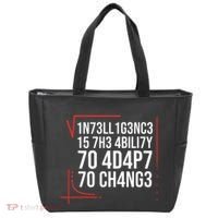 Intelligence Is The Ability To Adapt To Change Smart People Tote Bag thumb 0