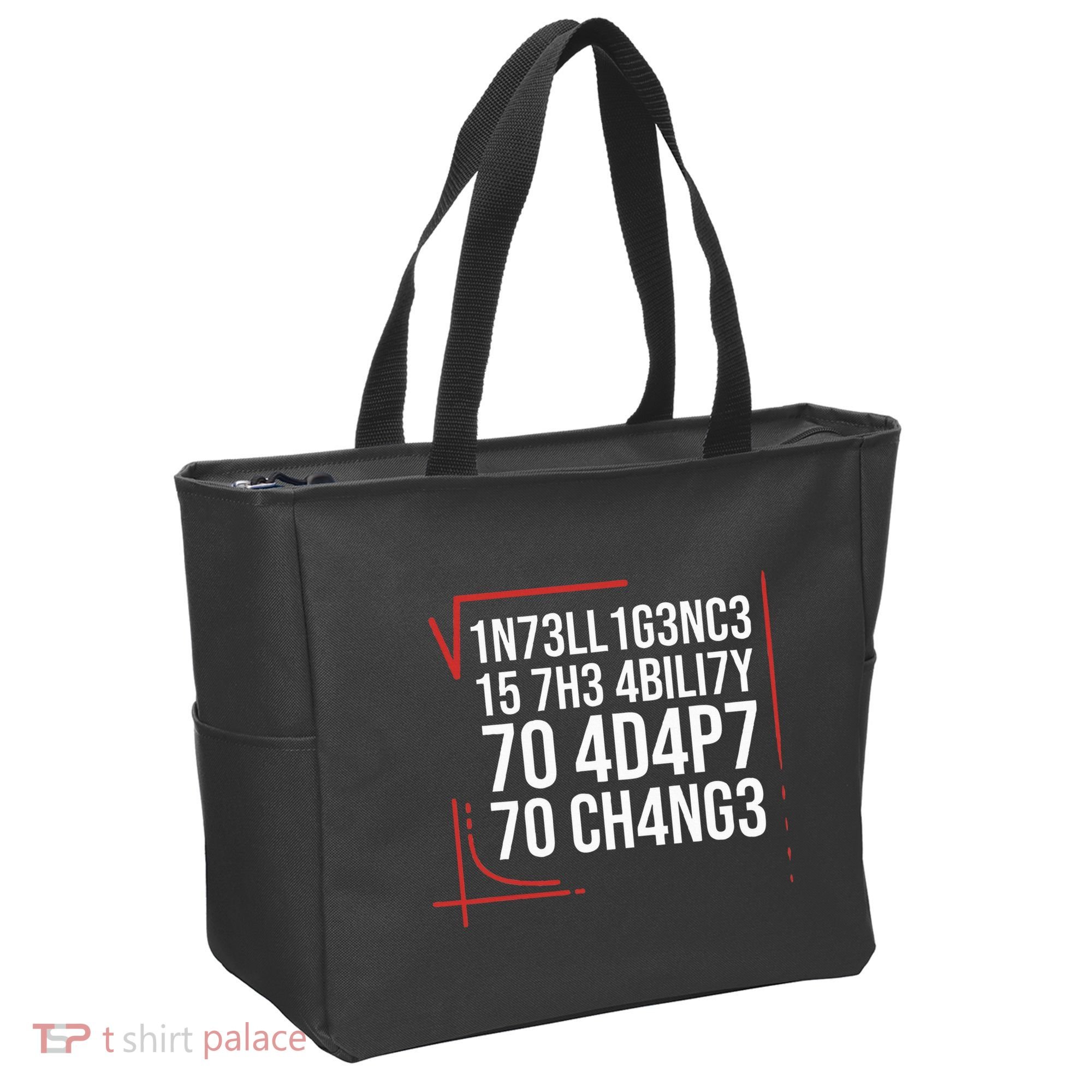 Intelligence Is The Ability To Adapt To Change Smart People Tote Bag