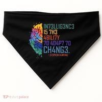 Intelligence Is The Ability To Adapt To Change USA-Made Doggie Bandana thumb 0