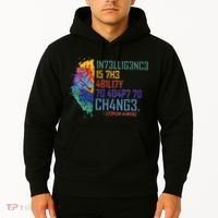 Intelligence Is The Ability To Adapt To Change Hoodie thumb 2