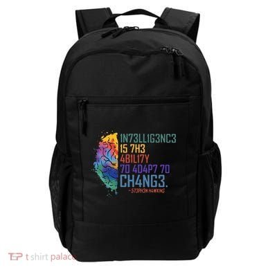 Intelligence Is The Ability To Adapt To Change Backpack