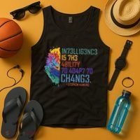 Intelligence Is The Ability To Adapt To Change Tank Top thumb 4