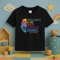 Intelligence Is The Ability To Adapt To Change Toddler T-Shirt thumb 3