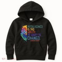 Intelligence Is The Ability To Adapt To Change Kids Hoodie thumb 0
