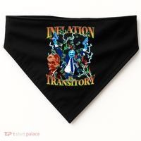 Inflation Is Transitory  90s Bootleg Merch Style JPOW  USA-Made Doggie Bandana thumb 0