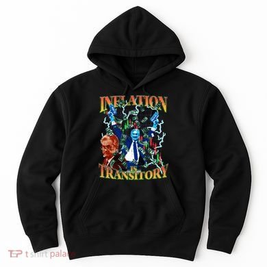 Inflation Is Transitory  90s Bootleg Merch Style JPOW  Hoodie