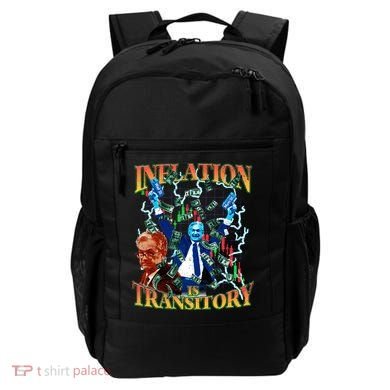 Inflation Is Transitory  90s Bootleg Merch Style JPOW  Backpack