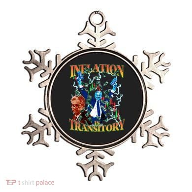 Inflation Is Transitory  90s Bootleg Merch Style JPOW  Ornament