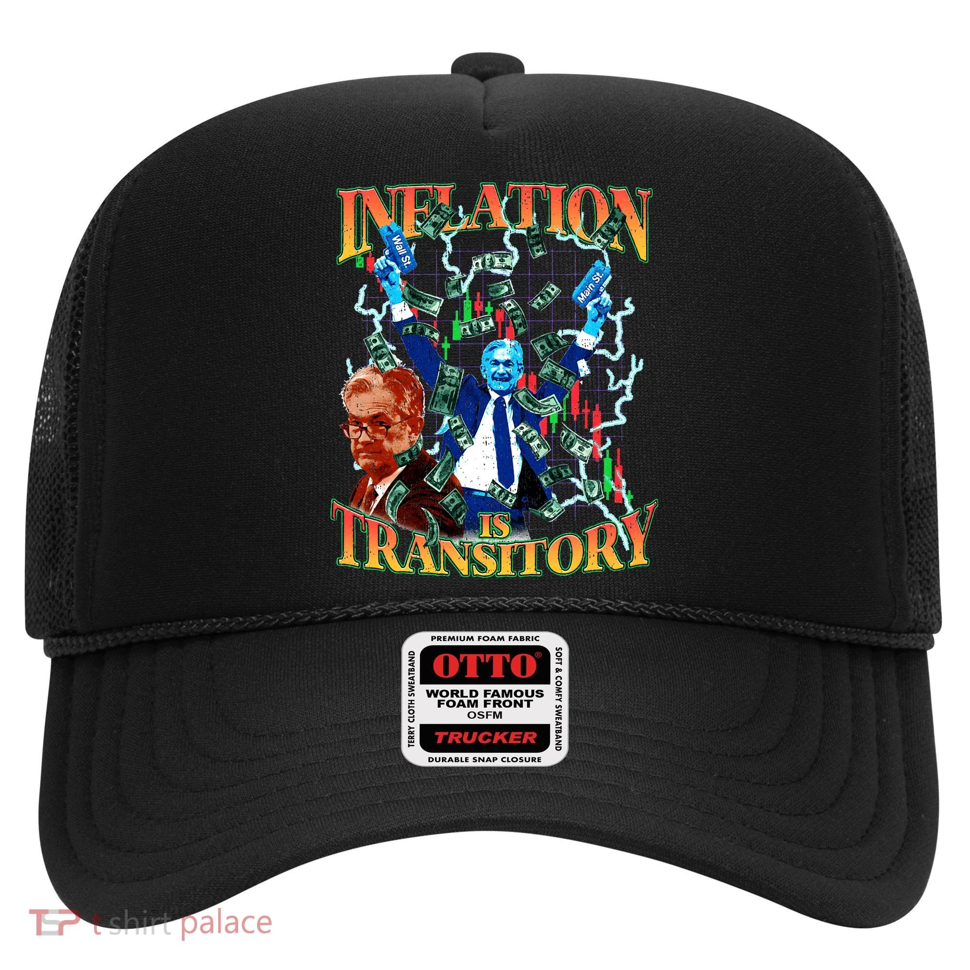 Inflation Is Transitory  90s Bootleg Merch Style JPOW  Hat