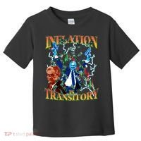 Inflation Is Transitory  90s Bootleg Merch Style JPOW  Toddler T-Shirt thumb 0