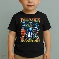 Inflation Is Transitory  90s Bootleg Merch Style JPOW  Toddler T-Shirt thumb 2