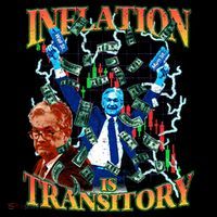 Inflation Is Transitory  90s Bootleg Merch Style JPOW  Kids Hoodie thumb 5