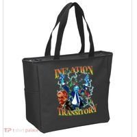Inflation Is Transitory  90s Bootleg Merch Style JPOW  Tote Bag thumb 2