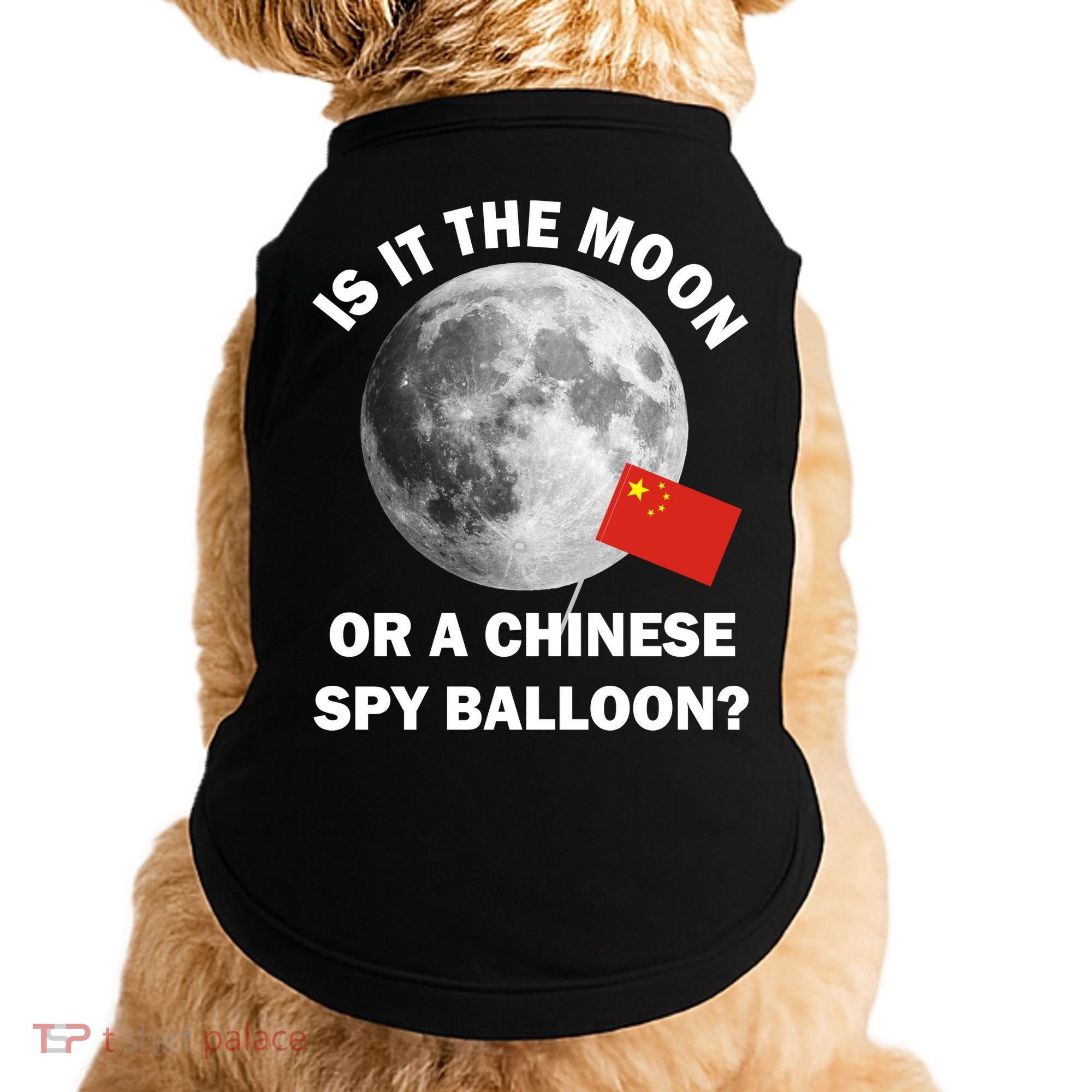 Is It The Moon Or A Chinese Spy Balloon Doggie Tank