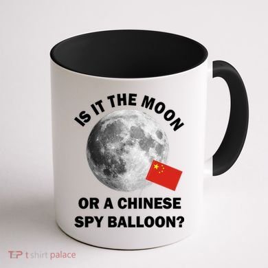 Is It The Moon Or A Chinese Spy Balloon Coffee Mug back