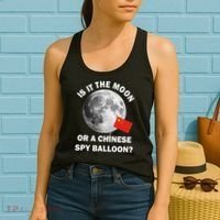 Is It The Moon Or A Chinese Spy Balloon Women's Tank Top thumb 2