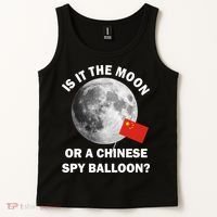 Is It The Moon Or A Chinese Spy Balloon Tank Top thumb 2