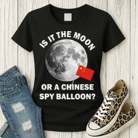 Is It The Moon Or A Chinese Spy Balloon Women's T-Shirt thumb 3