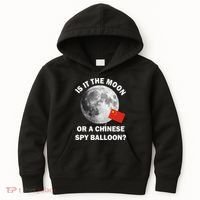Is It The Moon Or A Chinese Spy Balloon Kids Hoodie thumb 0