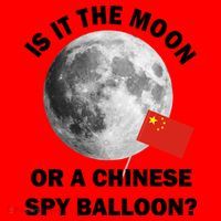 Is It The Moon Or A Chinese Spy Balloon Santa Hat thumb 1