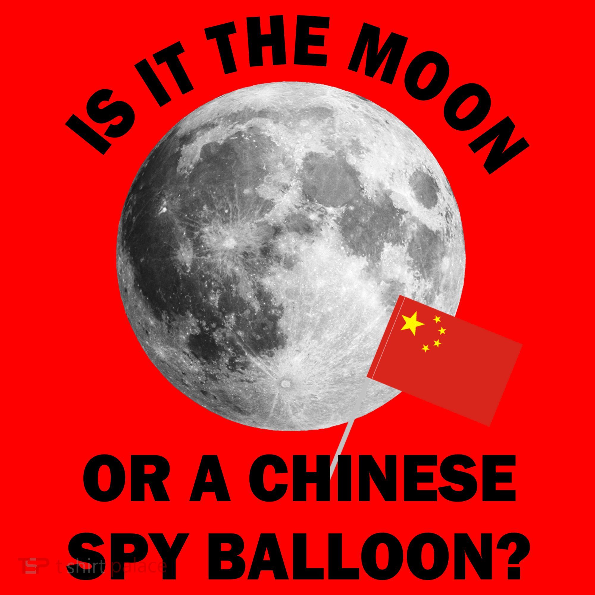 Is It The Moon Or A Chinese Spy Balloon Santa Hat