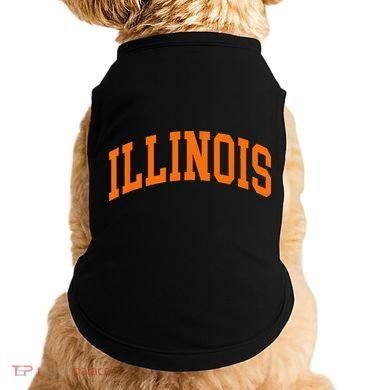 Illinois IL Throwback Design Classic Doggie Tank
