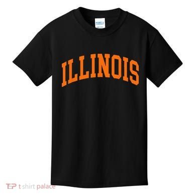 Illinois IL Throwback Design Classic Kids T-Shirt