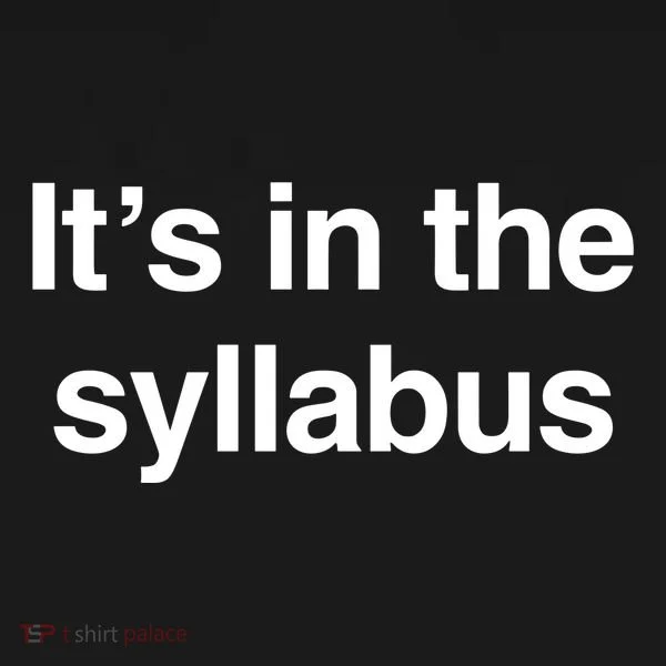 ItS In The Syllabus Coaster