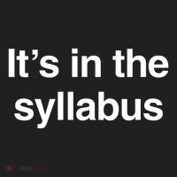 ItS In The Syllabus Hat thumb 2