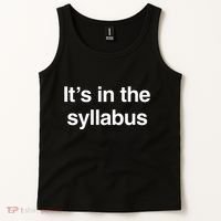 ItS In The Syllabus Tank Top thumb 2