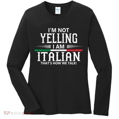 Italian Women's Long Sleeve Shirt