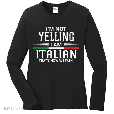 Italian Women's Long Sleeve Shirt