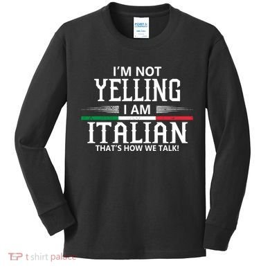 Italian Kids Long Sleeve Shirt