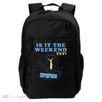 Is It The Weekend Yet Funny Cat Backpack thumb 0