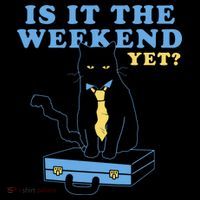 Is It The Weekend Yet Funny Cat Toddler Hoodie thumb 2
