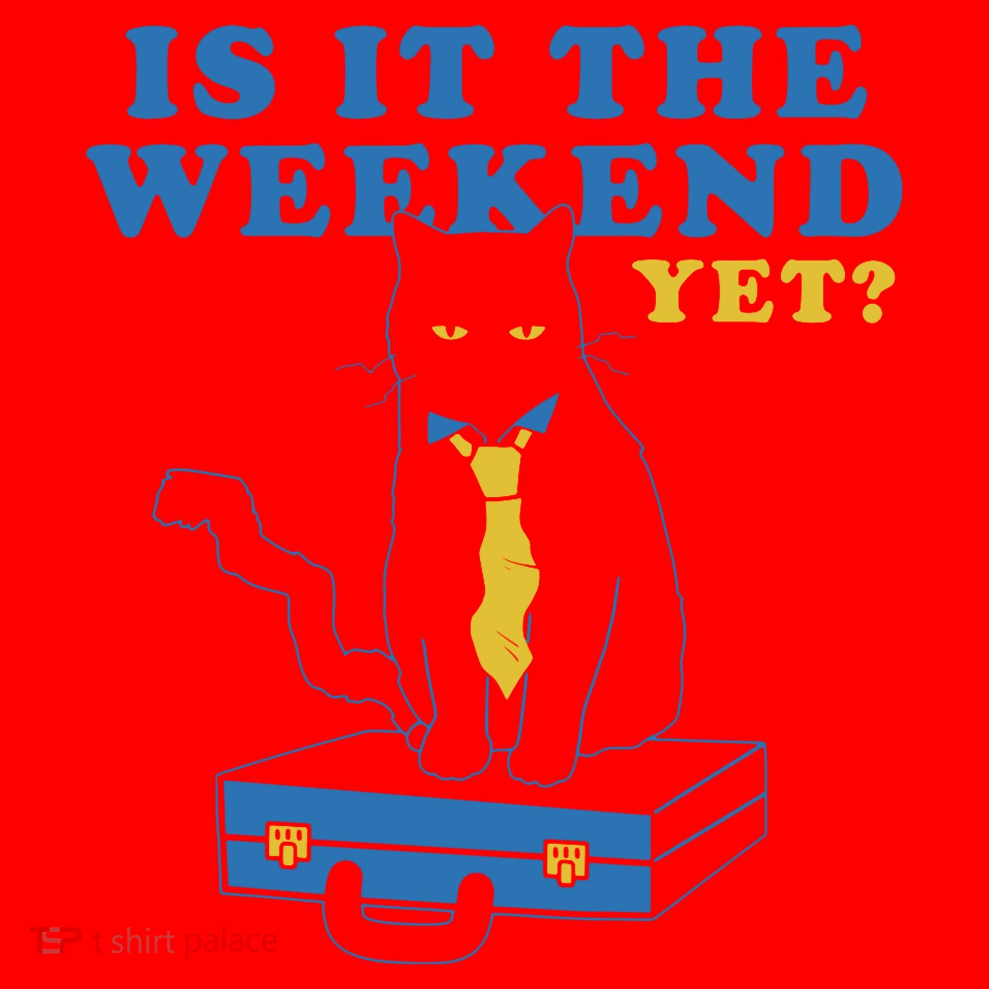Is It The Weekend Yet Funny Cat Santa Hat