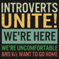 Introvert Introverts Unite Here Uncomfortable Want Go Home Backpack thumb 2