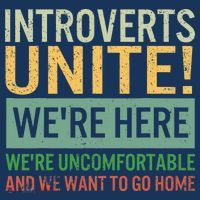 Introvert Introverts Unite Here Uncomfortable Want Go Home Women's Hoodie thumb 2