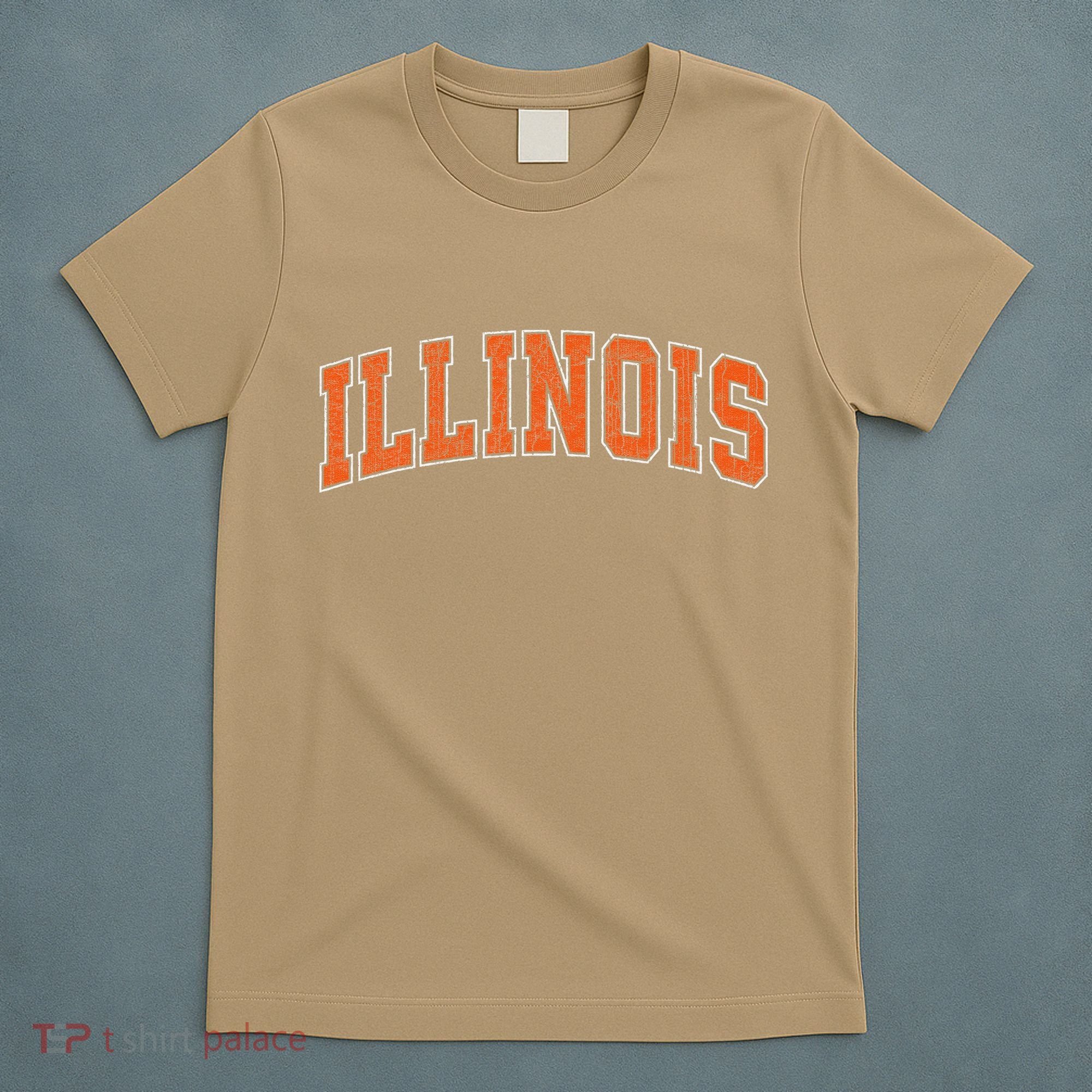 Illinois Il Vintage Athletic Sports Style T-Shirt