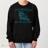 It Is What It Is And It Is Not Great Raccoon Women's Sweatshirt thumb 0