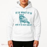 It Is What It Is And It Is Not Great Raccoon Hoodie thumb 2