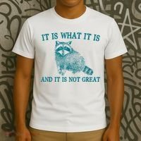 It Is What It Is And It Is Not Great Raccoon T-Shirt thumb 3