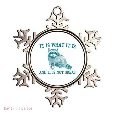 It Is What It Is And It Is Not Great Raccoon Ornament