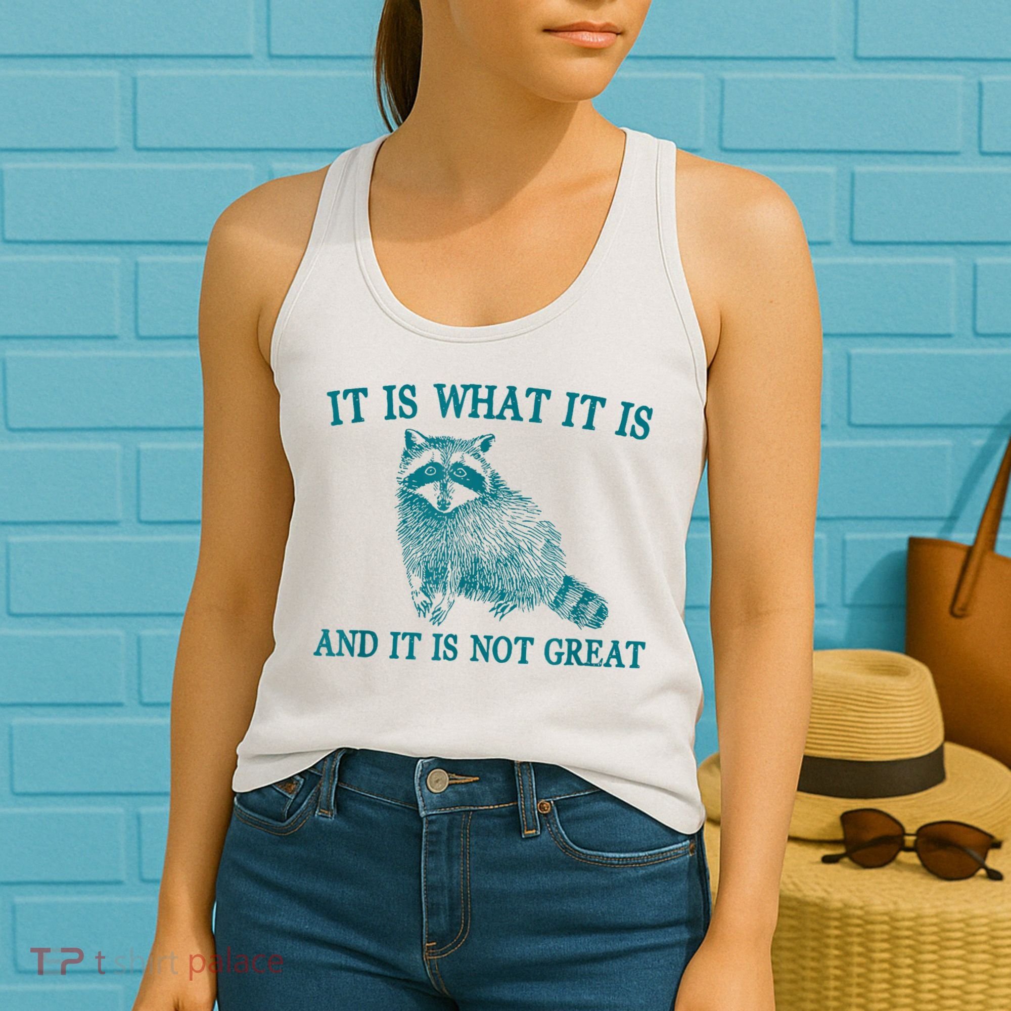 It Is What It Is And It Is Not Great Raccoon Women's Tank Top