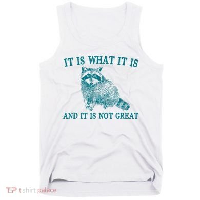 It Is What It Is And It Is Not Great Raccoon Tank Top