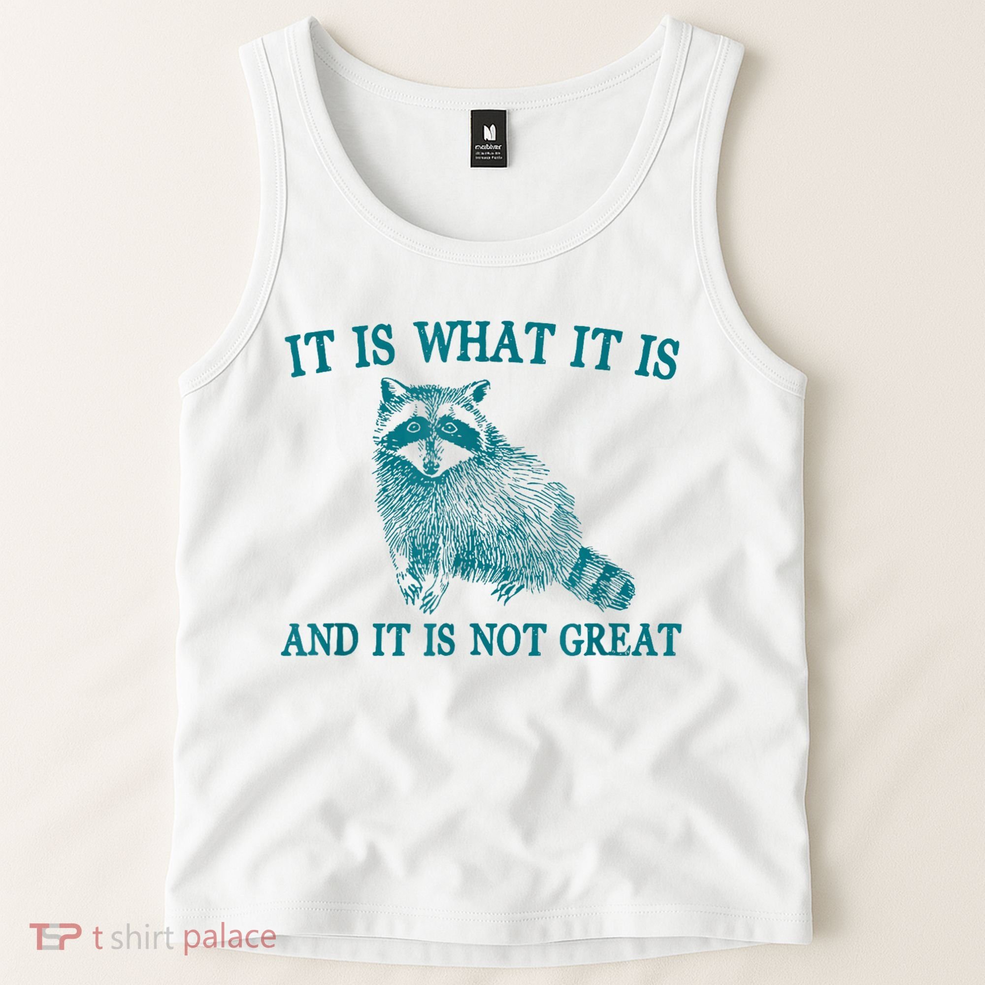It Is What It Is And It Is Not Great Raccoon Tank Top