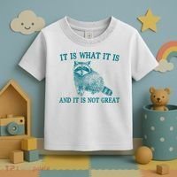 It Is What It Is And It Is Not Great Raccoon Toddler T-Shirt thumb 3